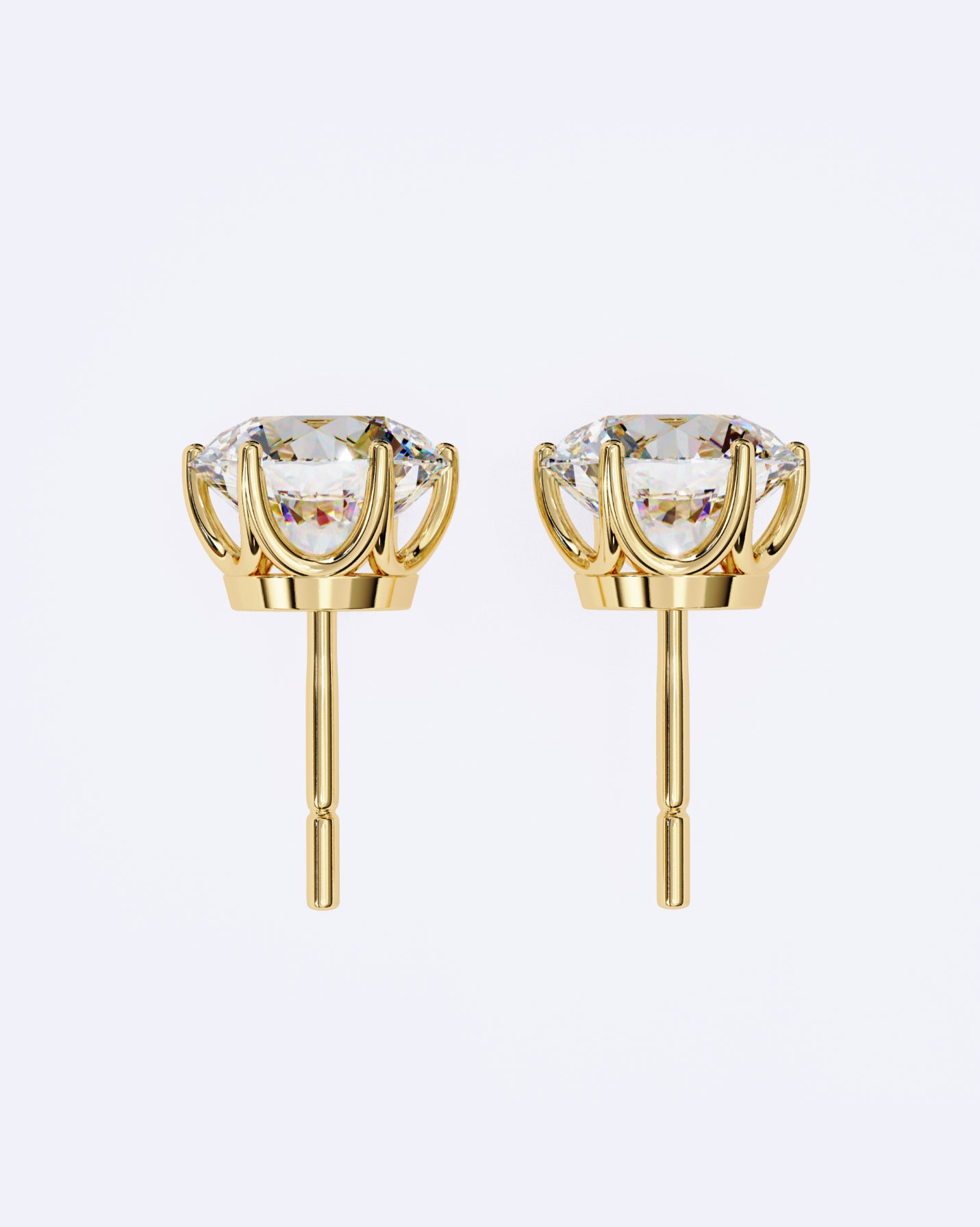 Elegant Solitaire Ear Studs
