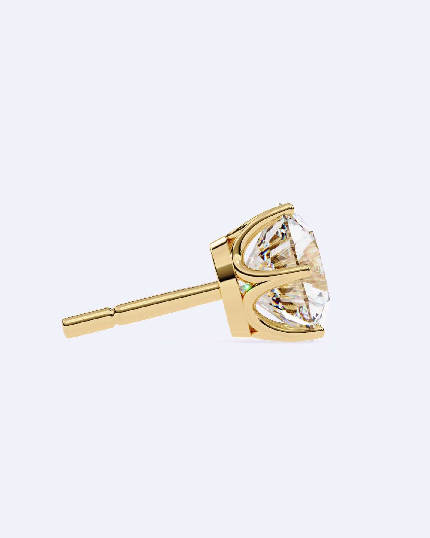 Elegant Solitaire Ear Studs