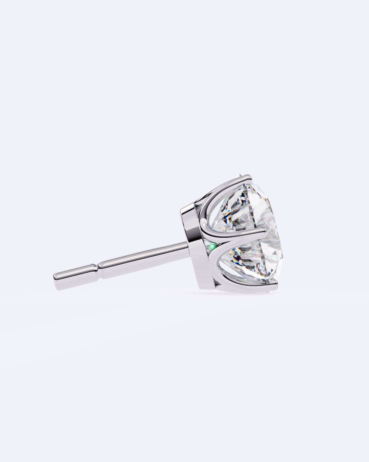 Elegant Solitaire Ear Studs