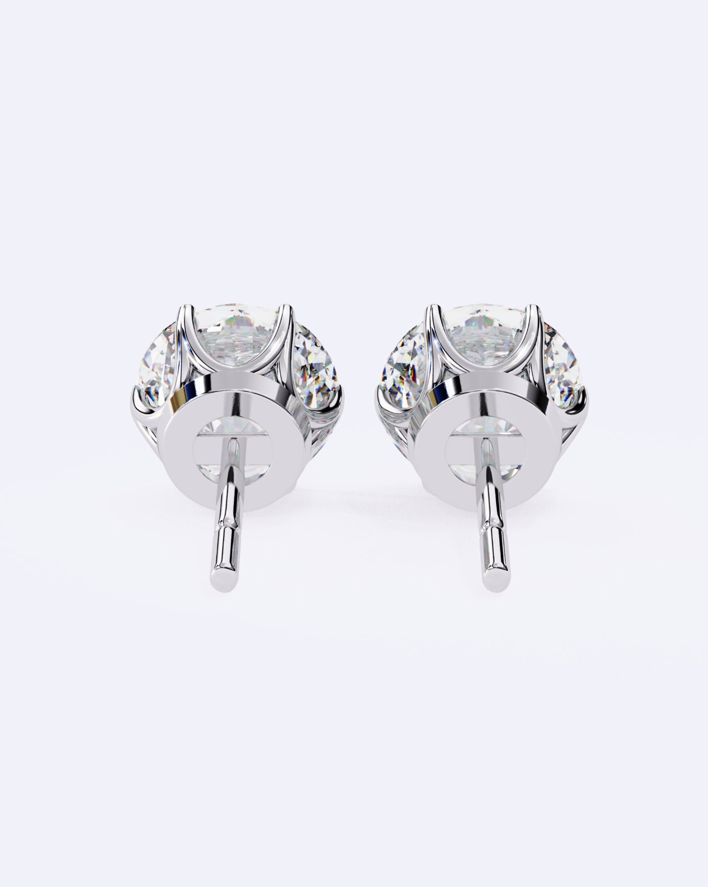 Elegant Solitaire Ear Studs