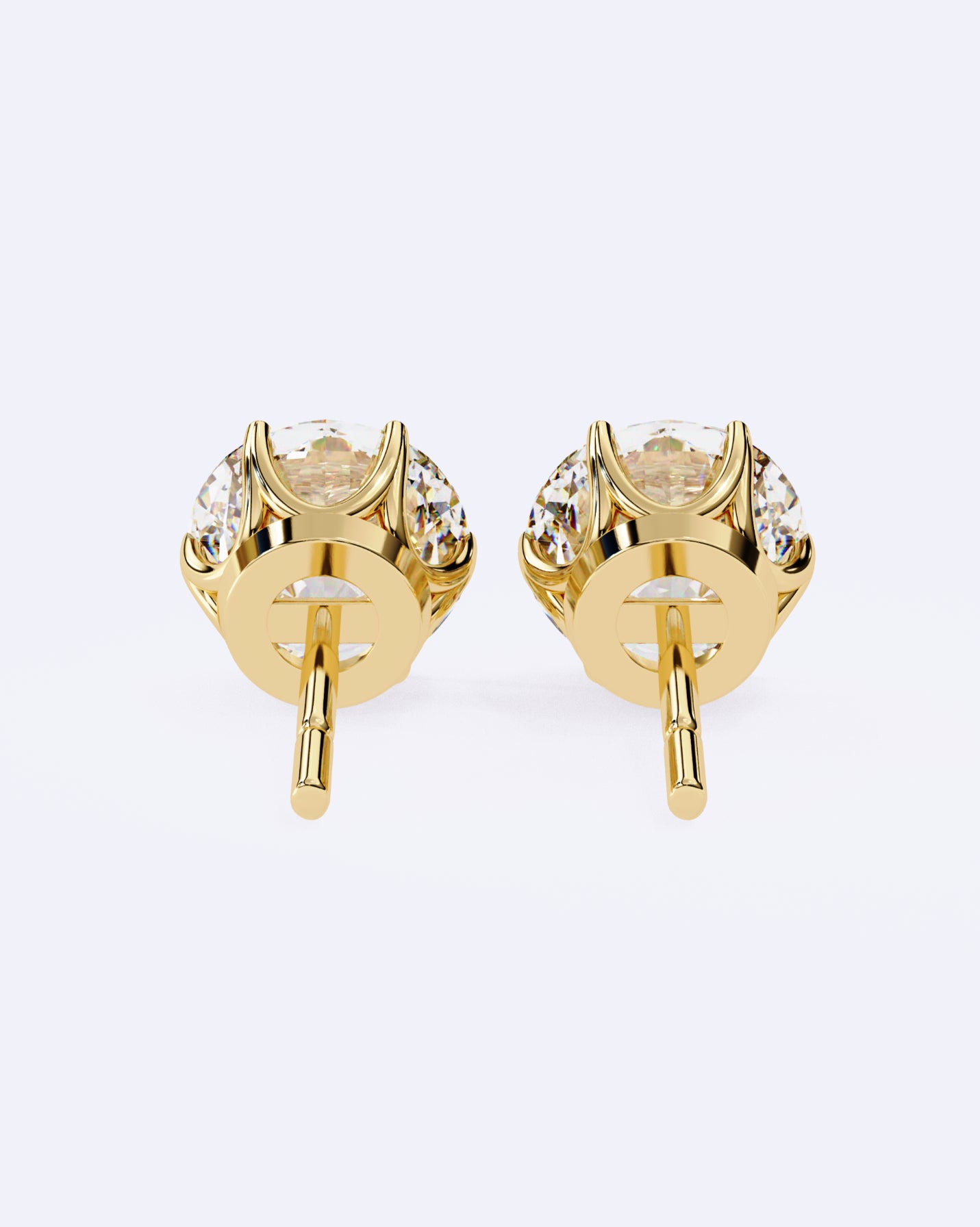 Elegant Solitaire Ear Studs