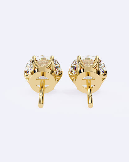 Elegant Solitaire Ear Studs