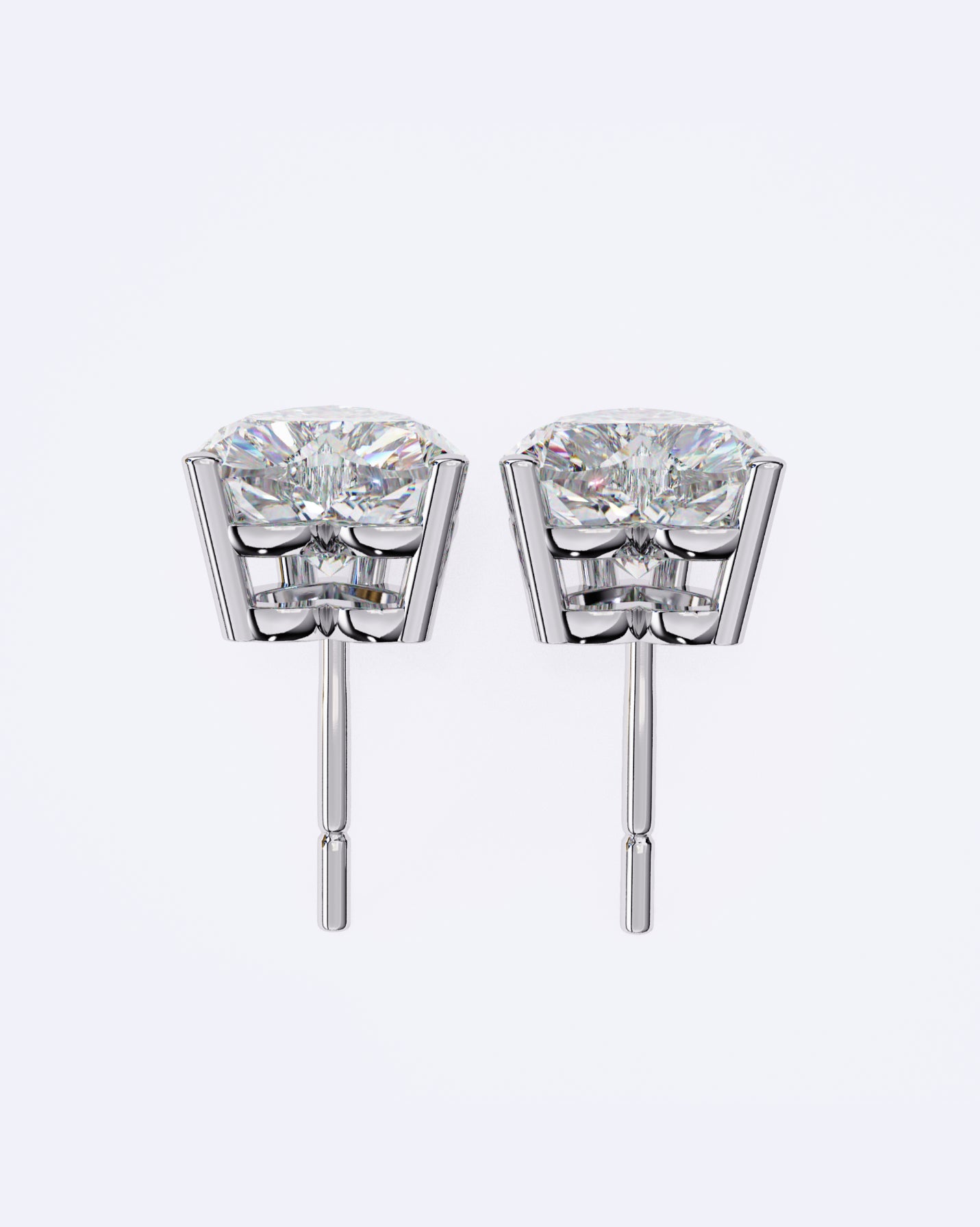 Heart Brilliant Solitaire Stud