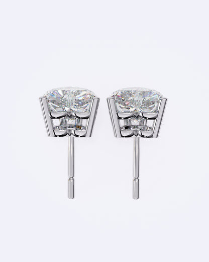 Heart Brilliant Solitaire Stud