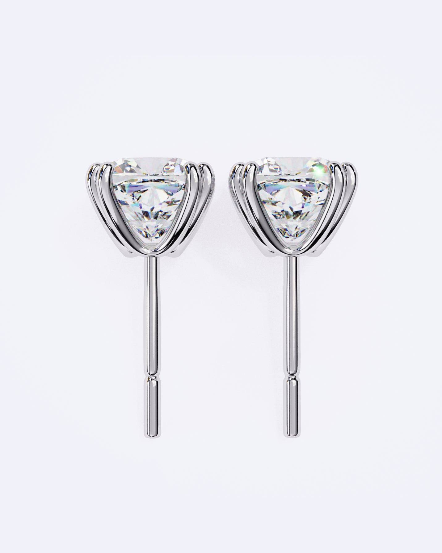 Twin-Prong Round Stud