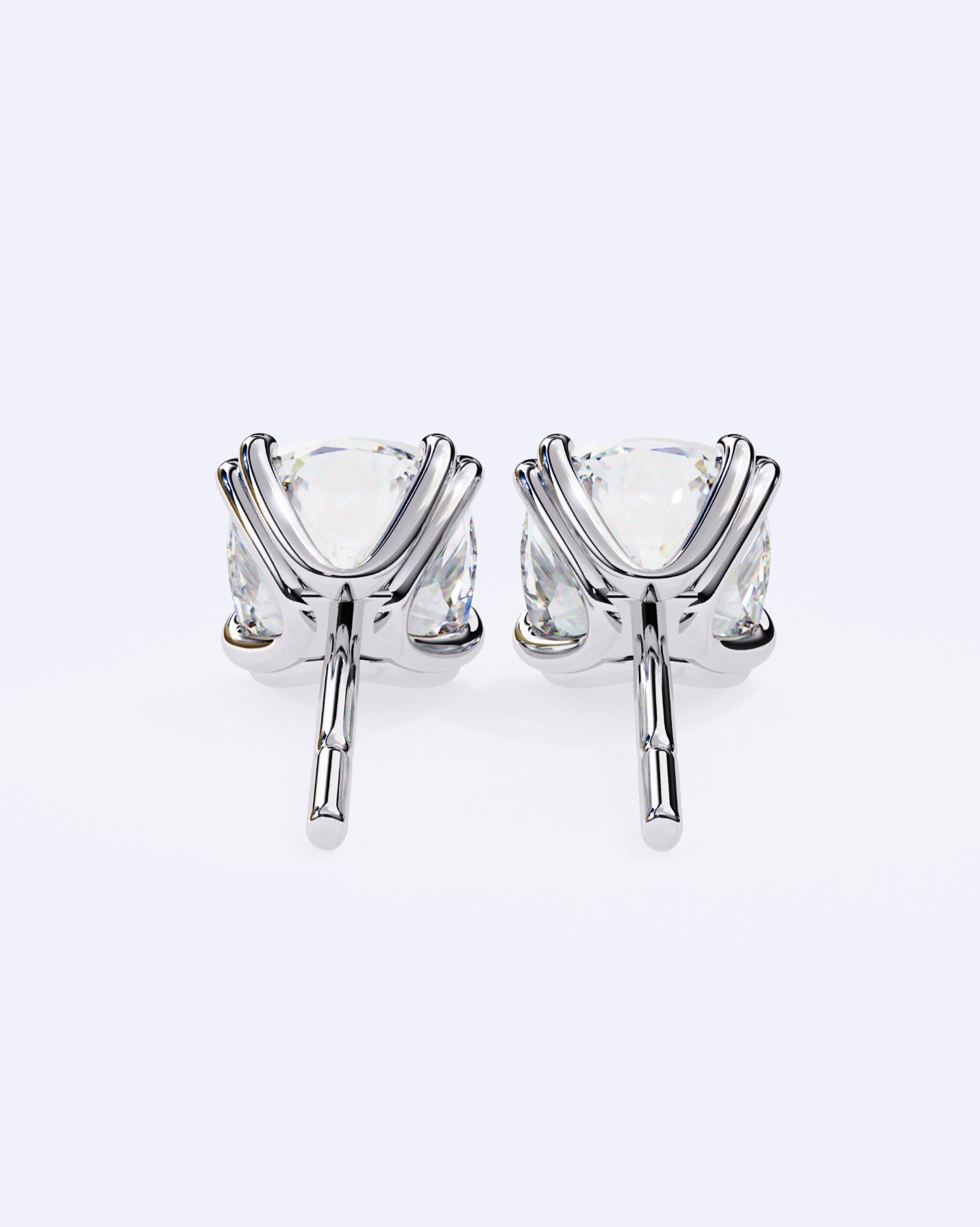 Twin-Prong Round Stud