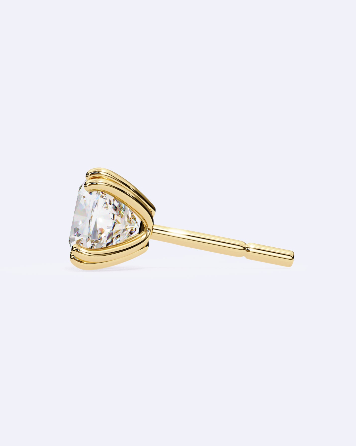 Twin-Prong Round Stud