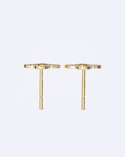 Bloom Outline Diamond Stud