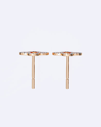 Bloom Outline Diamond Stud