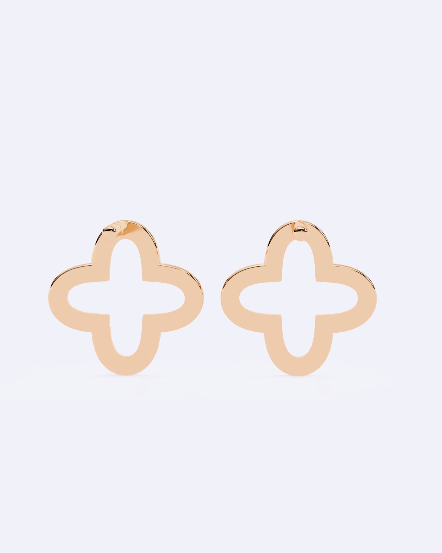 Bloom Outline Diamond Stud