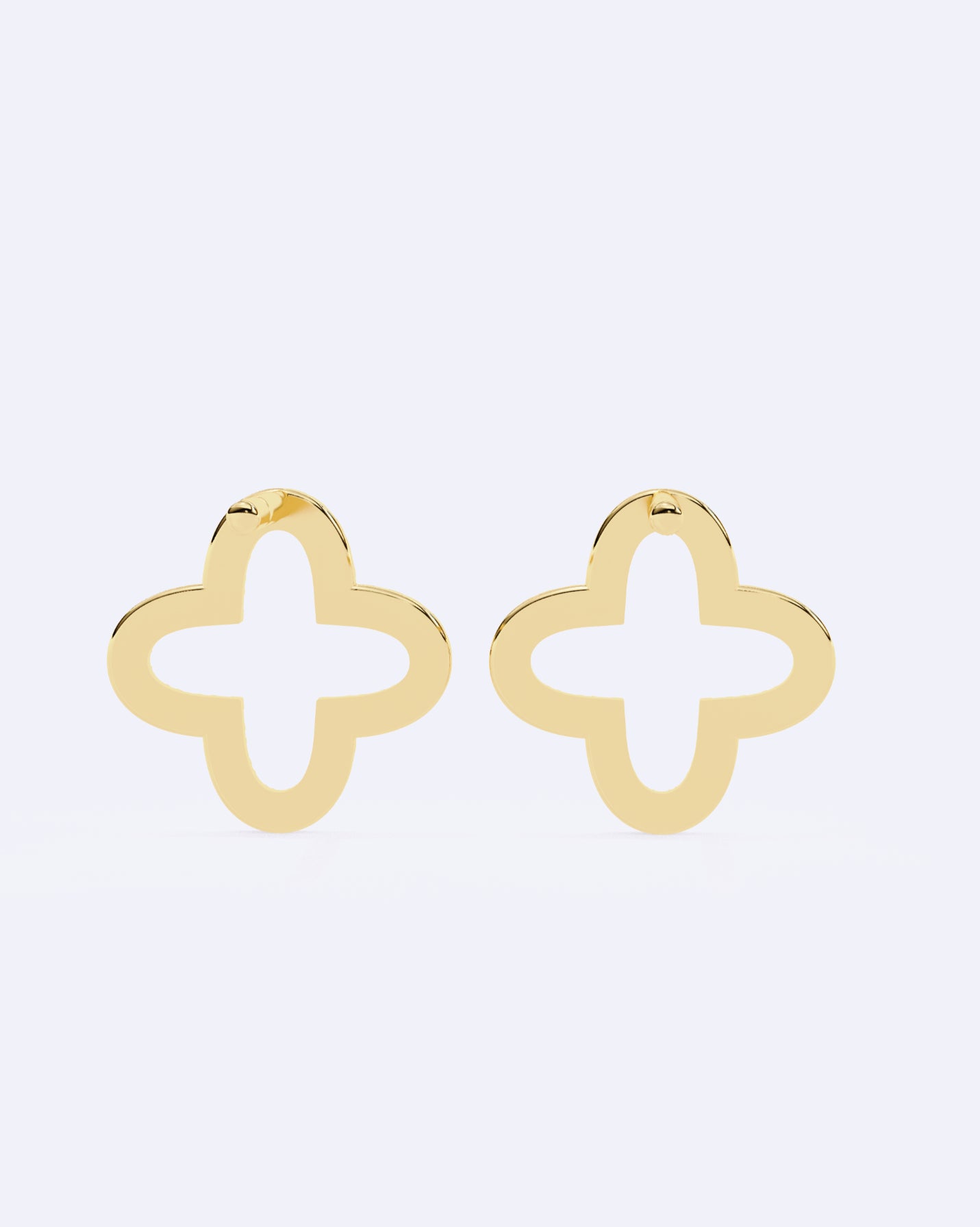 Bloom Outline Diamond Stud