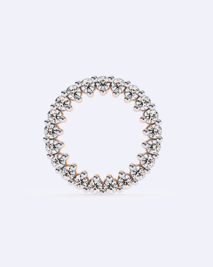 Halo Circle Diamond Studs