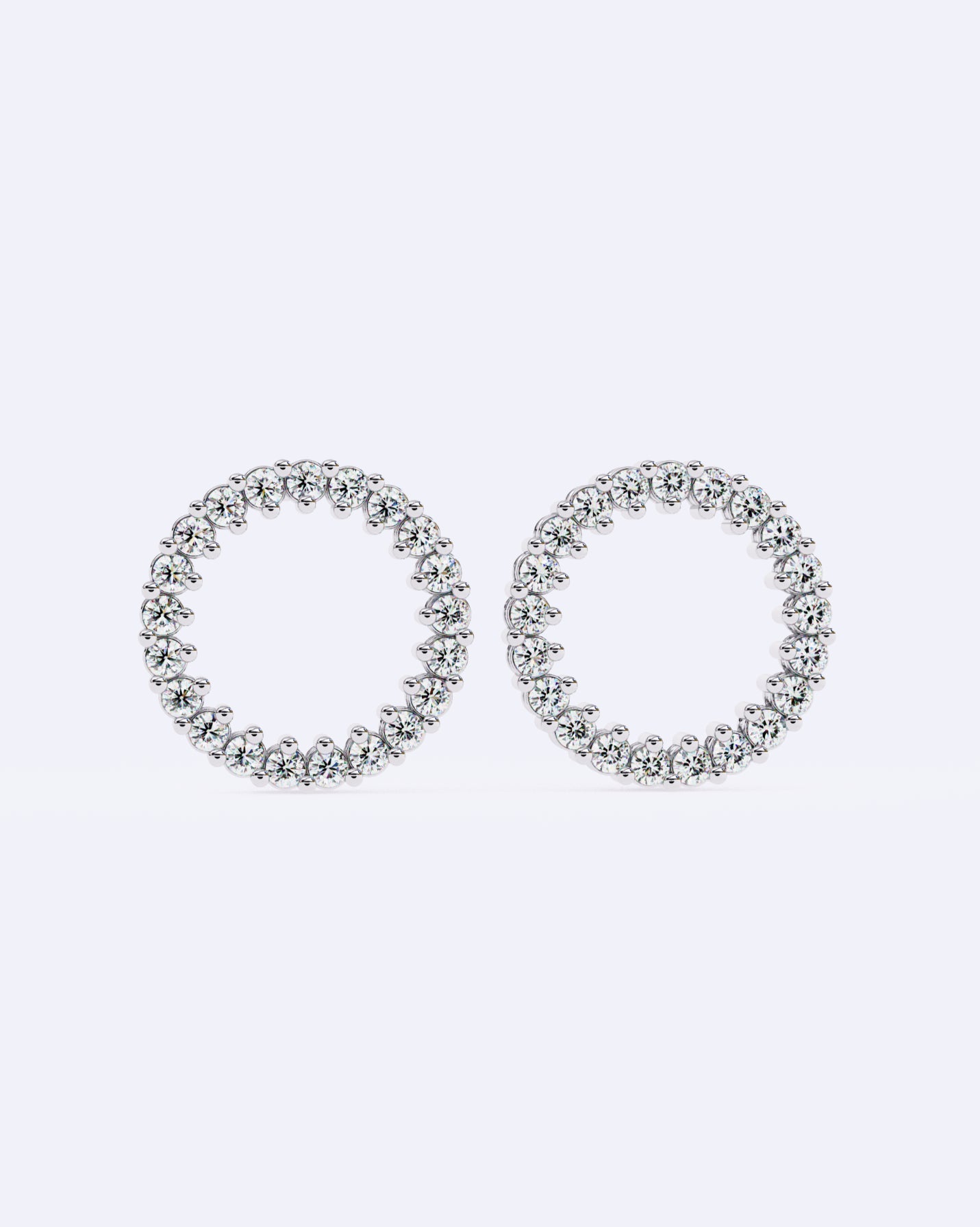 Halo Circle Diamond Studs
