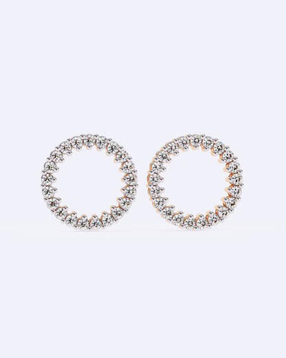 Halo Circle Diamond Studs