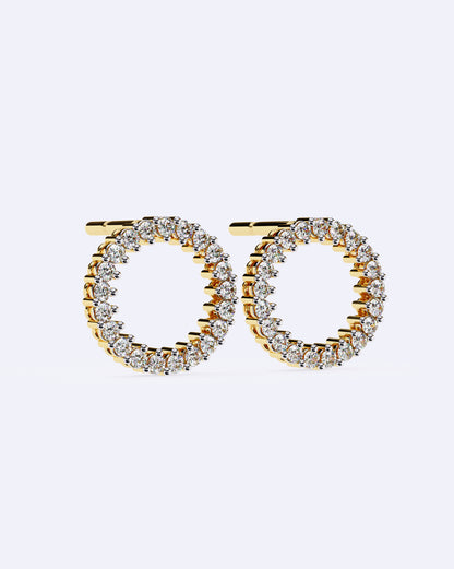 Halo Circle Diamond Studs