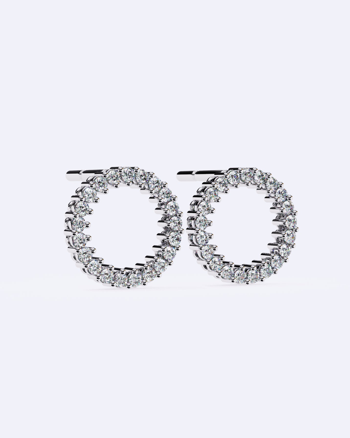 Halo Circle Diamond Studs
