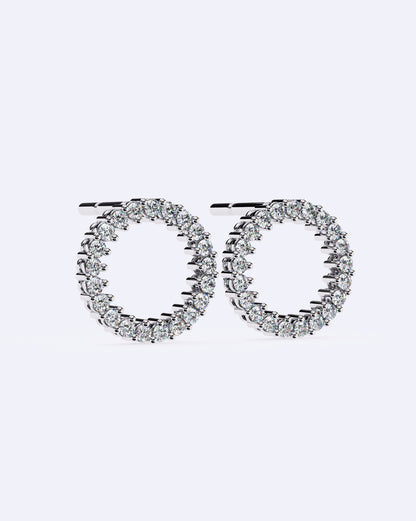 Halo Circle Diamond Studs