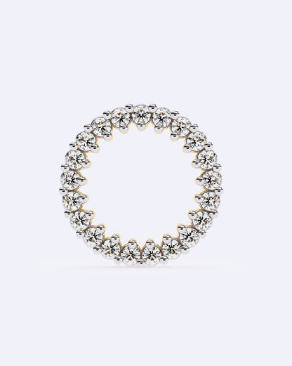 Halo Circle Diamond Studs
