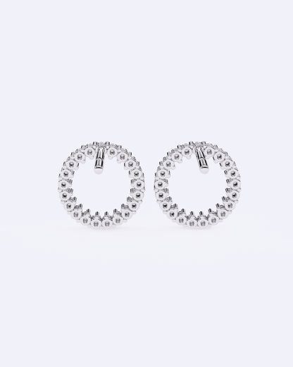 Halo Circle Diamond Studs
