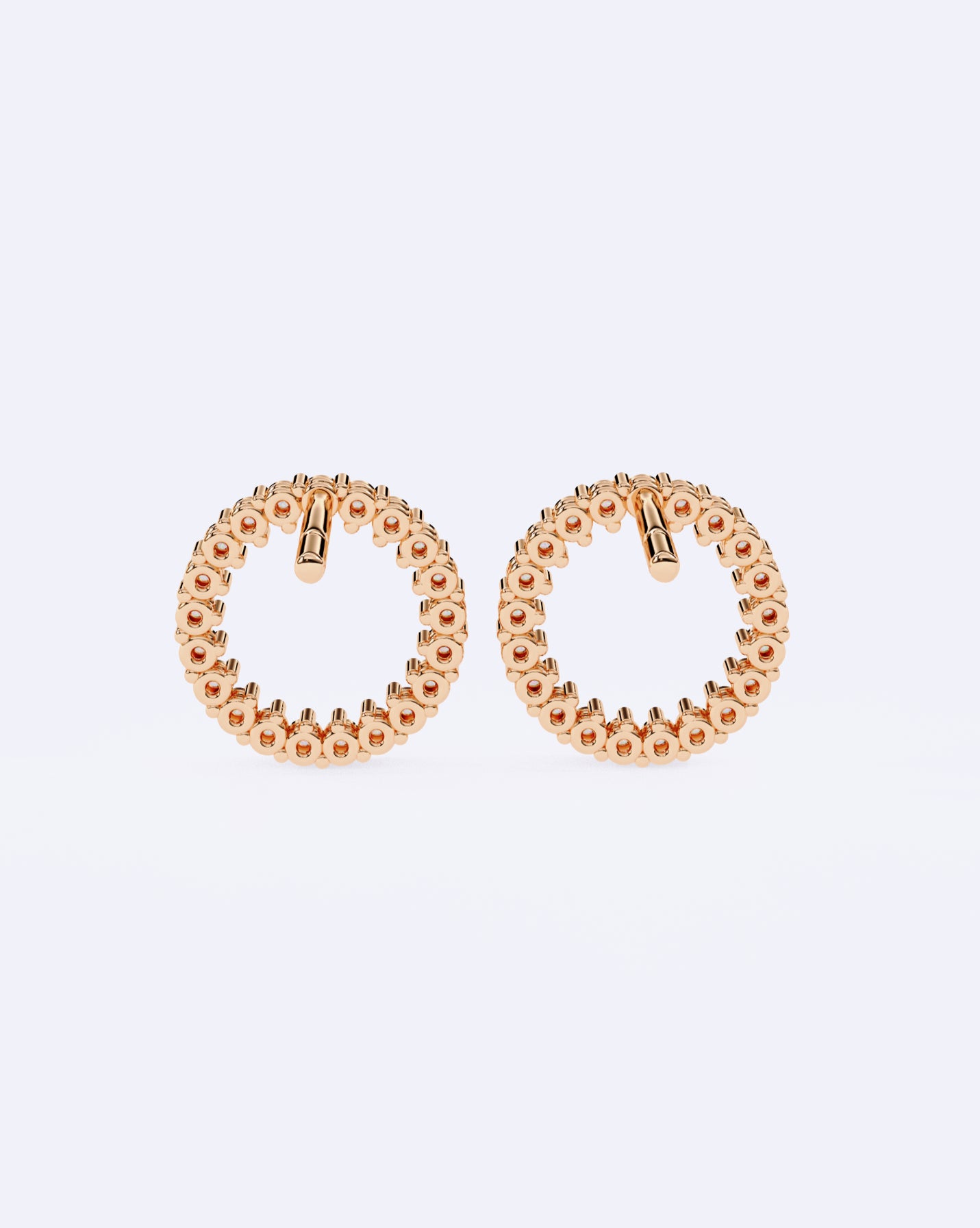 Halo Circle Diamond Studs