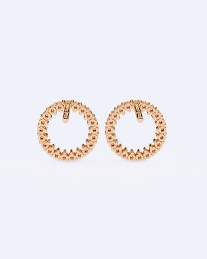 Halo Circle Diamond Studs