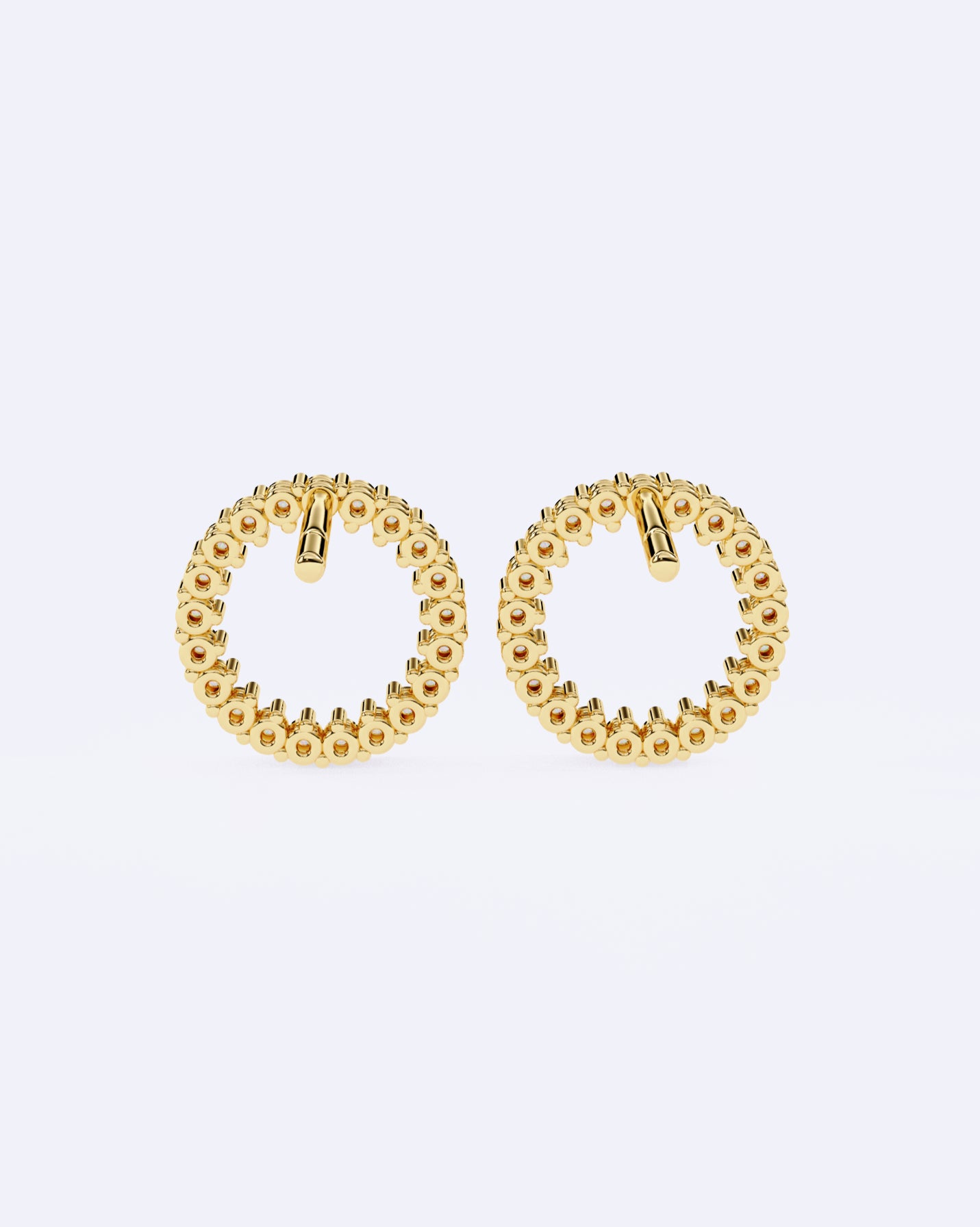 Halo Circle Diamond Studs