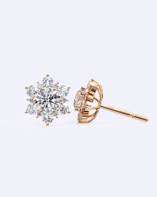 Winter Bloom Diamond Studs
