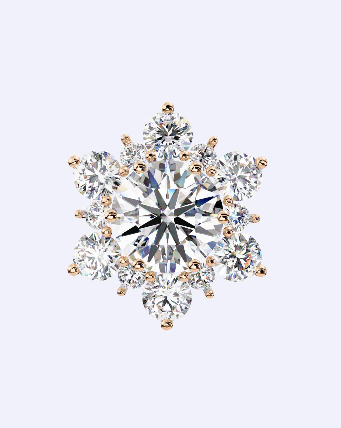 Winter Bloom Diamond Studs