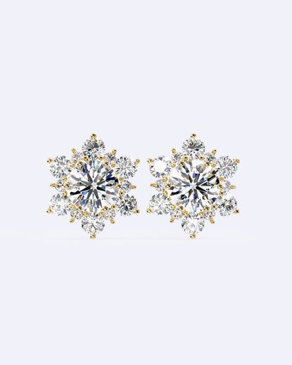Winter Bloom Diamond Studs