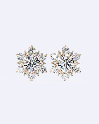 Winter Bloom Diamond Studs