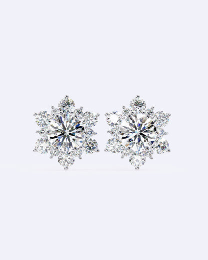 Winter Bloom Diamond Studs
