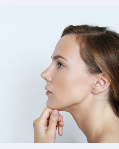 Marquise Petal Sparkle Studs