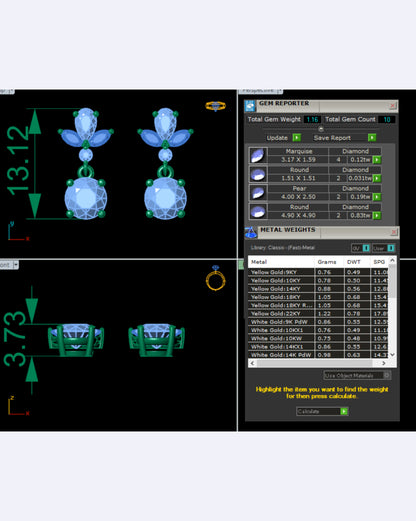 Elegant Dainty Drop Earrings