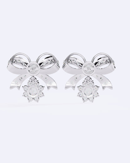 Graceful Bow Drop Earrings