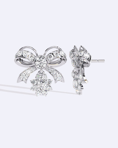 Graceful Bow Drop Earrings