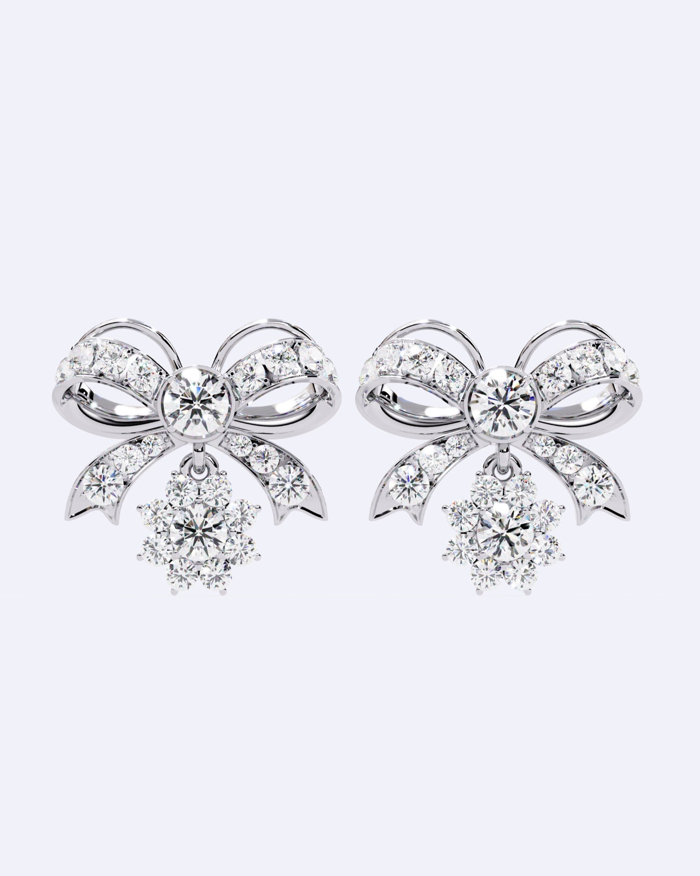 Graceful Bow Drop Earrings