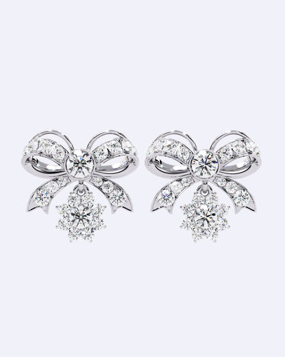 Graceful Bow Drop Earrings