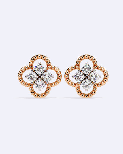 Blooming Halo Stud Earrings