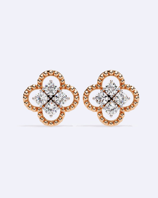 Blooming Halo Stud Earrings