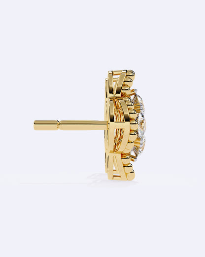 Blooming Halo Stud Earrings