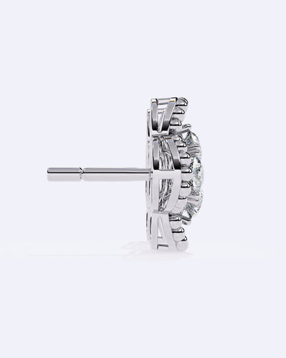Blooming Halo Stud Earrings
