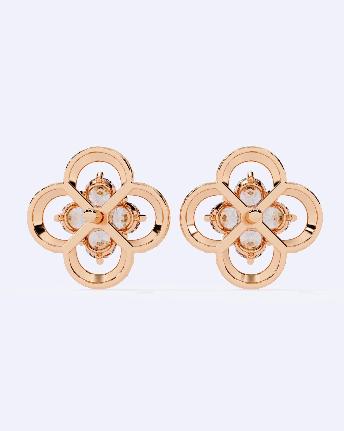 Blooming Halo Stud Earrings