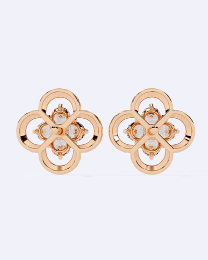 Blooming Halo Stud Earrings