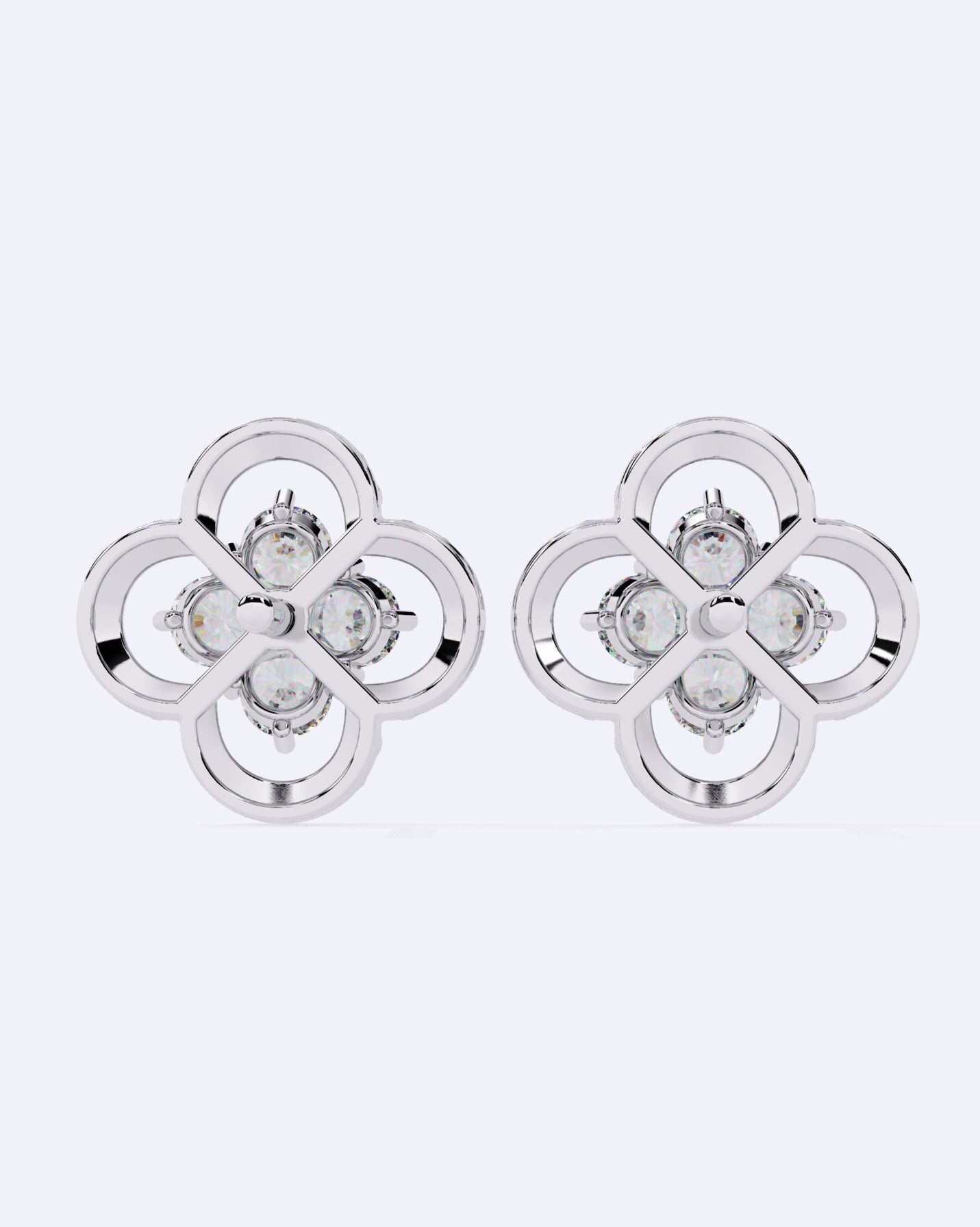 Blooming Halo Stud Earrings