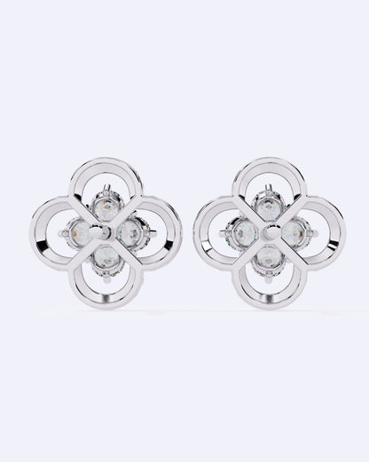 Blooming Halo Stud Earrings