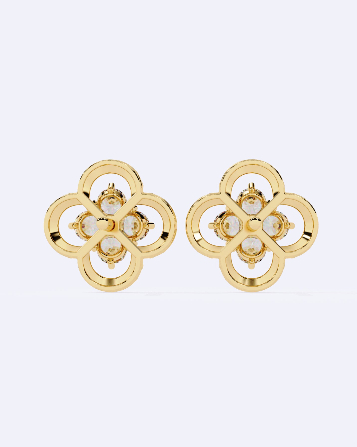 Blooming Halo Stud Earrings