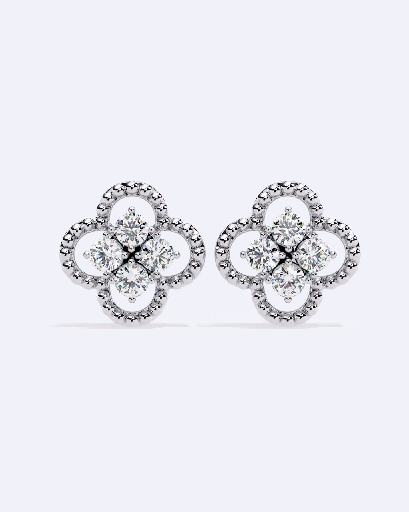 Blooming Halo Stud Earrings