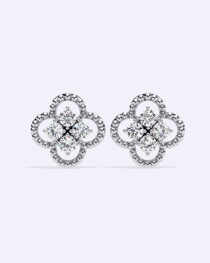 Blooming Halo Stud Earrings