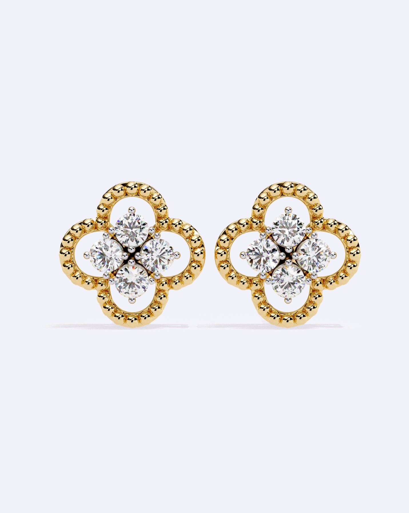 Blooming Halo Stud Earrings