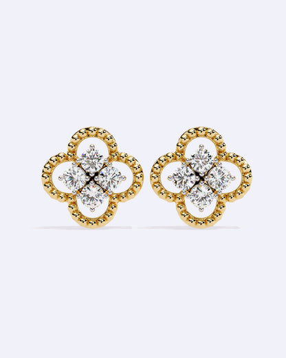 Blooming Halo Stud Earrings